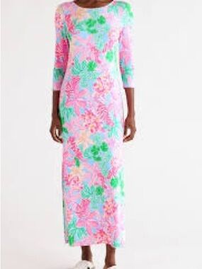 Lilly Pulitzer Morgann maxi dress in the "Multi Tigers Lair" print.  Medium